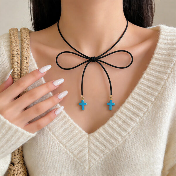 oly-16d475588a911fd0461e09e616d9933d Wholesale Trendy Turquoise Pendant Necklace Geometric Charm Choker Party Jewelry Accessory