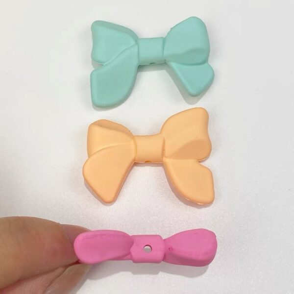 Wholesale Acrylic Red Bow Loose Beads DIY Kit for Phone Chain & Case Decoration, Jewelry Making Accessory, Trendy Gift