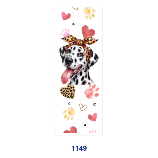 oly-173e93876678f05a69801113a045505a Wholesale 2/8/16pcs Cute Dog Leopard Headband Paw Print Heart Floral Print Pen and Bookmark Stickers UV DTF Wraps OLY Exclusive