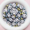 Wholesale Trendy Cat Head Acrylic Painted Beads 3 Hole DIY Phone Chain Keychain Jewelry Accessory OLY Exclusive