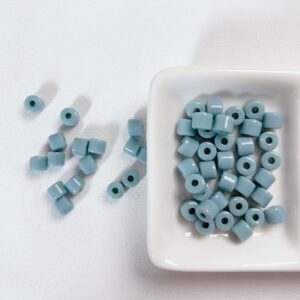 09-Light Gray Blue / Size of about 5*6mm, aperture of about 2.2mm(50/package)