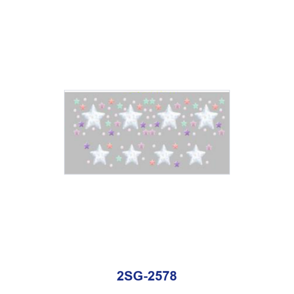 Wholesale 8pcs Pastel Color Star Glitter Print 3oz Cup Stickers Wrap OLY Exclusive