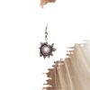 oly-18f83351b508d5abb5ff31f3591df85e Wholesale Bohemian Vintage Sun Moon Earrings Asymmetrical Silver Tone Alloy Jewelry For Party Gift