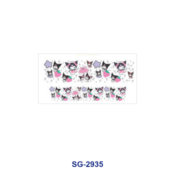 Wholesale 8pcs Cute Cartoon Character Print 3oz Cup Stickers Wrap OLY Exclusive