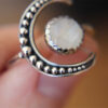 Wholesale Fashionable Star Moon Ring Alloy Electroplated Adjustable Unisex Jewelry Accessory Gift