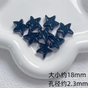 13-black / Size is about 18mm, hole diameter is about 2.3mm