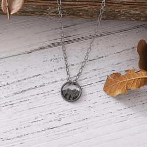 oly-19a3589f840333b88261f49201fde37d Wholesale Trendy Hollow Pine Tree Mountain Pendant Necklace Ancient Silver Zinc Alloy Jewelry Accessory For Boutique Resale