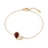 Wholesale Fashion Stainless Steel Electroplated December Birthstone Bracelet Water Drop Charm Jewelry Accessory For Boutique Resale