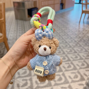Blue light brown bear