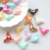 Wholesale Trendy UV Plated Acrylic Angel Wings Beads for DIY Phone Charms Keychains Jewelry Making Resale Accessory
