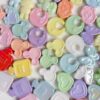 Wholesale Trendy Acrylic Cartoon Bunny Heart UV Colorful Loose Beads for DIY Hair Ties and Phone Charms
