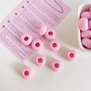 08-light pink / The size is about 16mm, the hole diameter is about 6mm (sold by piece)