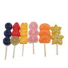 oly-1b358cfb64e4b569cbef623aa3d96fd6 Wholesale Resin Fruit Skewer Keychain Pendant DIY Jewelry Accessory Blueberry Carambola Orange Charms for Bag Charm Fridge Magnet