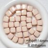 oly-1b504a7a586f8c21c24f98ff5641a590 Wholesale Fresh Cream Plaid Polka Dot Square Acrylic Beads DIY Jewelry Accessory Stylish Craft Supply for Bracelet Necklace Boutique Gift