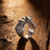 oly-1b75c17923dd1ae59c4aa11d68f53d8e Wholesale Vintage Dark Bat Adjustable Ring Antique Silver Zinc Alloy Unisex Jewelry Accessory Boutique Resale