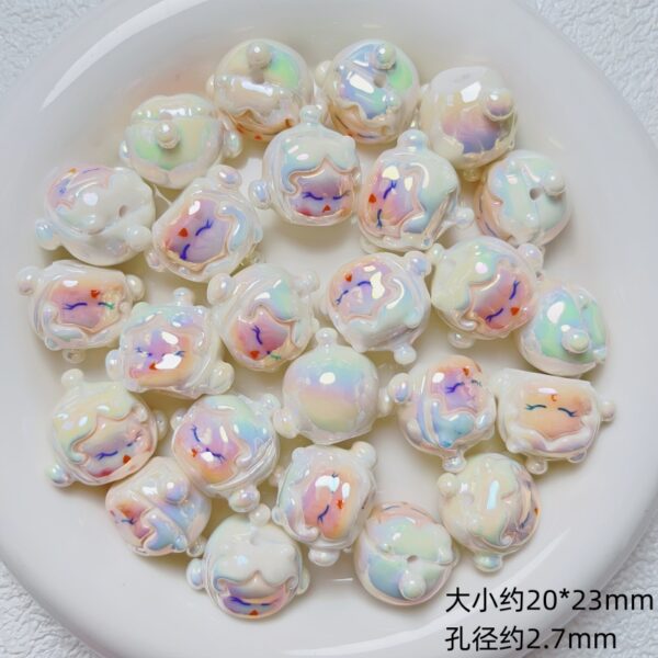 oly-1b88e4140170f546eee170bdb22d957b Wholesale UV Colorful Cartoon Resin 3D Loose Beads for DIY Phone Charm Keychain Jewelry Making