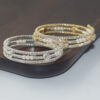 Wholesale Chic Rhinestone Pearl Open Wrap Bracelet Gold Silver Tone Electroplated Fashion Jewelry Accessory For Everyday Wear And Resale