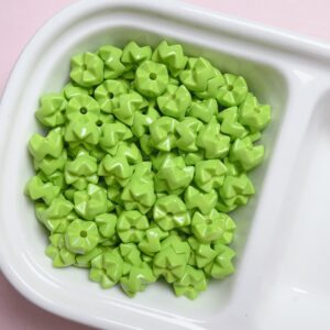 10-fruit Green / The size is about 8mm, and the aperture is about 1.5mm