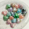 oly-1be11df1103b4ac2e57b74902ef547a8 Wholesale Acrylic UV Electroplated Double Color Love Heart Beads for DIY Jewelry, Phone Charms, Bracelets – Trendy Fashion Accessory