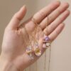 Wholesale Electroplated Copper Dolphin Pendant Necklace Whimsical Marine Design Everyday Jewelry Gift For Women