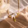 oly-1bed4505d3943af4f5114c7ca07fb00b Wholesale Stylish Animal Series Pendant Necklace Copper Electroplated Cute Fox Cat Rabbit Dog Jewelry Gift