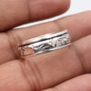 Wholesale Retro Bohemian Carved Flower Wide Band Ring For Women Fashion Jewelry Accessory Gift