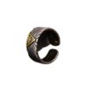 Wholesale Stylish Eye Of God Open Ring Silver Tone Zinc Alloy Distressed Vintage Design Unisex Jewelry Accessory