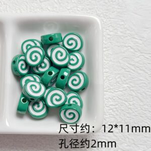 10-green / See pictures for size (sold by the piece)