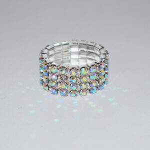 Ring 4 rows silver ab