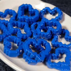 08-love frame-sapphire blue / Heart frame 30 * 26mm, inner core 20 * 14mm (sold by piece)