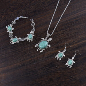 Turquoise turtle set-green