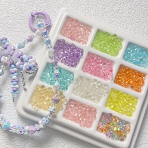oly-1d1efd862c70c1f3855f5e22e98a5c15 Wholesale Candy Transparent Acrylic Peanut Loose Beads in Fruit Green for DIY Jewelry Making and Phone Strap Accessories