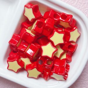 13-red / Size is about 16mm, hole diameter is about 5mm