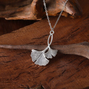 Ginkgo leaf necklace