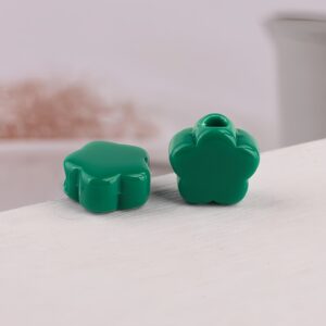06-green / Size is about 14mm, hole diameter is about 3.9mm