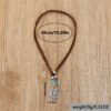 Wholesale Bohemian Retro Green Turquoise Beaded Necklace Leather Cord With Alloy Pendant Electroplated Finish Fashion Jewelry Accessory Gift