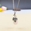 oly-1df7290c42dc8021de7ae51aea1aceff Wholesale Trendy Retro Moon Oval Pink Crystal Pendant Necklace Chic Long Chain Jewelry For Gift And Daily Wear