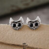 Wholesale Stylish Antique Silver Owl Earrings Alloy Fashion Accessory For Everyday Wear