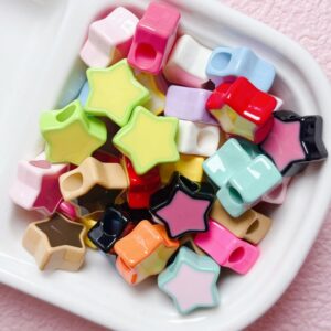 14-randomly mixed colors / Size is about 16mm, hole diameter is about 5mm