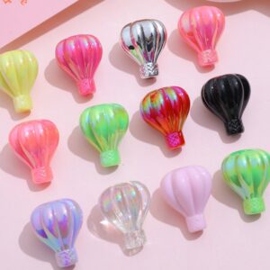 Wholesale Tiktok explosion acrylic uv color-plated solid color hot air balloon hand painted bottom embryo beaded diy mobile phone chain jewelry accessories