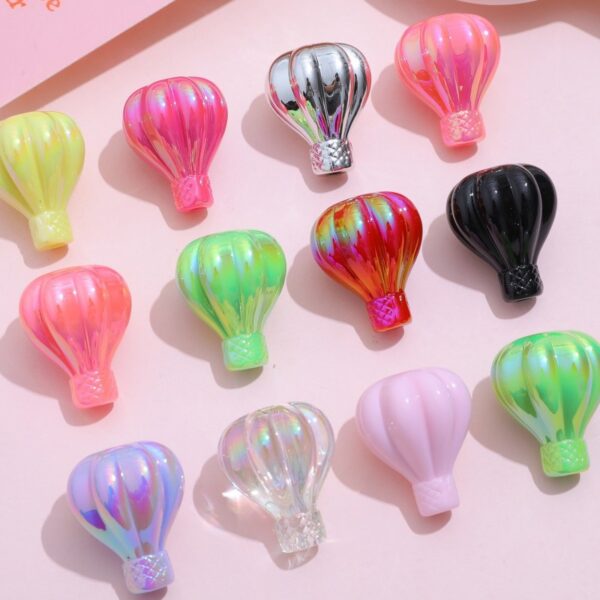 oly-1e4690e2ee8a2ceb4db66e0bd5e3e434 Wholesale Tiktok explosion acrylic uv color-plated solid color hot air balloon hand painted bottom embryo beaded diy mobile phone chain jewelry accessories