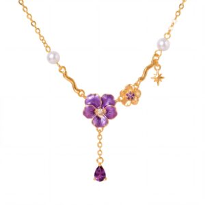 February Flower Necklace