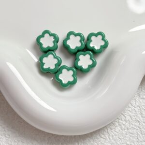 09-green / Size is about 12mm, hole diameter is about 2mm
