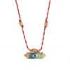 Wholesale Retro Geometric Evil Eye Unicorn Necklace Colorful Beaded Chain Fashion Jewelry Accessory
