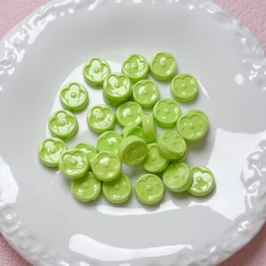 07-fruit green / Size is about 19mm, hole diameter is about 2.5mm