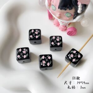 08-black peach blossom / See pictures for size (sold by the piece)