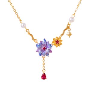 July Flower Necklace