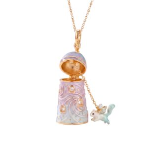 Little flying squirrel tower necklace