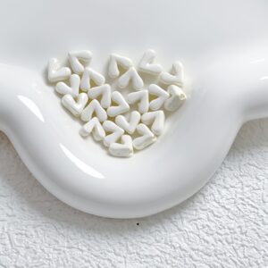 01-off-white / Size is about 8mm, hole diameter is about 1.4mm