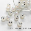 oly-208f2ed7854f6572f7cfbd098e67259e Wholesale Stylish Resin Loose Beads, Cute Soot Design, Pearlescent White, DIY Jewelry Making for Bracelet Necklace, Boutique Resale OLY Exclusive